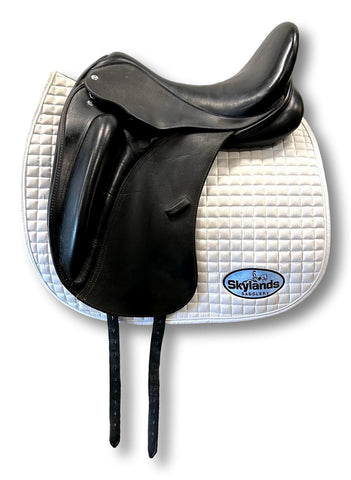 Demo Custom Saddlery Steffen's Advantage Monoflap 17.5" Dressage Saddle