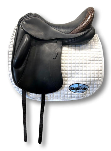 Demo Custom Saddlery Steffen's Advantage Monoflap 17.5" Dressage Saddle