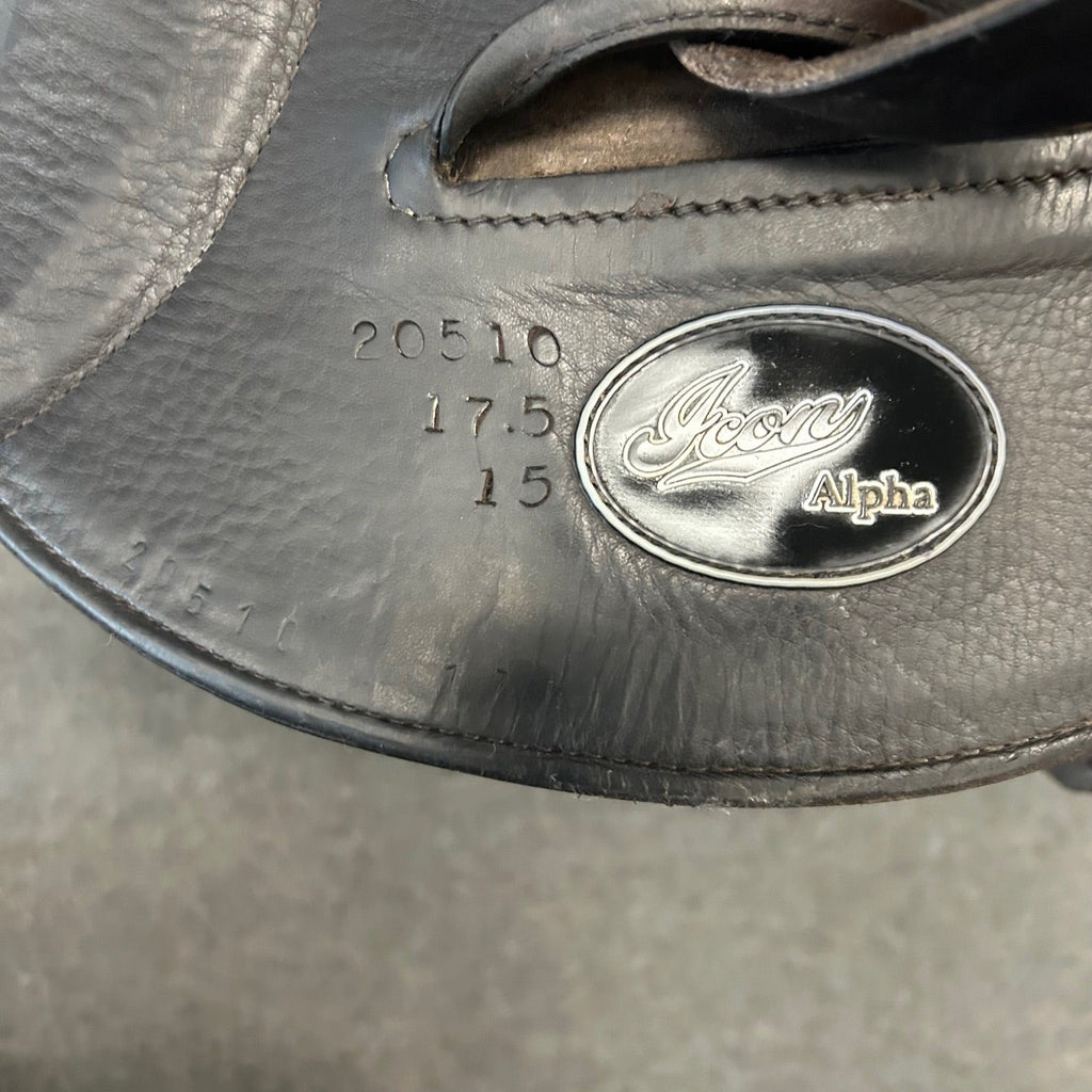 Used Custom Icon Alpha 17.5" Monoflap Dressage Saddle