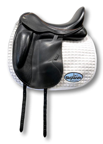 HOLD: Used Custom Icon Star 18.5" Monoflap Dressage Saddle