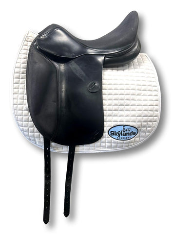 Demo Custom Saddlery Steffen's Advantage Monoflap 18" Dressage Saddle