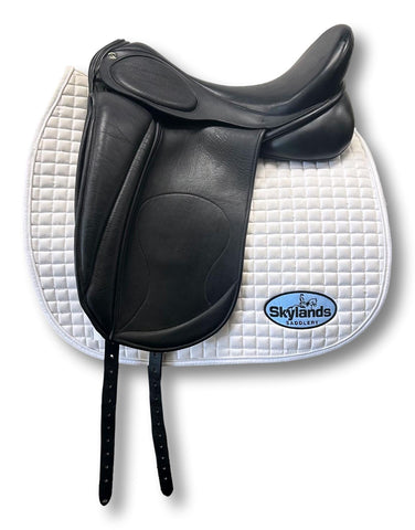 Demo Custom Saddlery Steffen's Advantage Monoflap 17.5" Dressage Saddle