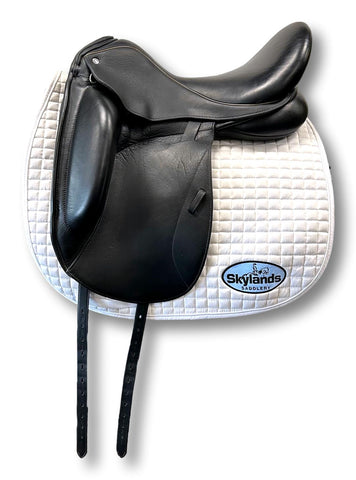 Demo Custom Saddlery Steffen's Advantage Monoflap 17.5" Dressage Saddle