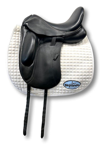 Demo Custom Saddlery Steffen's Advantage Monoflap 18" Dressage Saddle