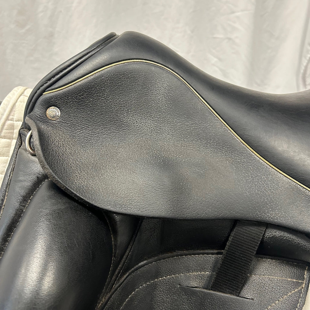 Used Custom Saddlery Wolfgang Omni Monoflap 17" Dressage Saddle