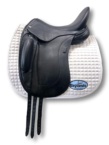 Demo Custom Saddlery Steffen's Advantage Monoflap 18" Dressage Saddle