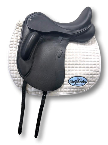 Demo Custom Saddlery Steffen's Advantage Monoflap 18" Dressage Saddle