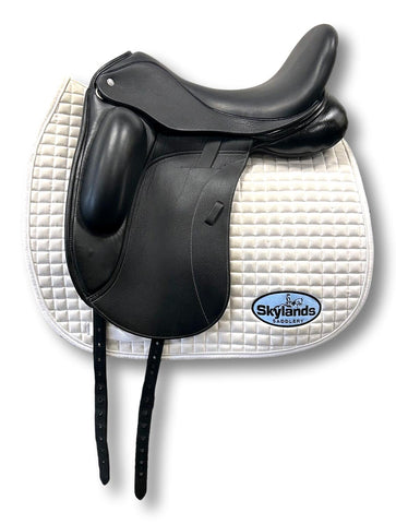 Demo Custom Saddlery Steffen's Advantage Monoflap 18" Dressage Saddle