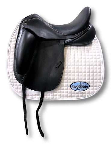 Used Custom Saddlery Steffen's Advantage 17.5" Dressage Saddle