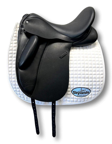 Demo Custom Saddlery Steffen's Advantage Monoflap 17.5" Dressage Saddle