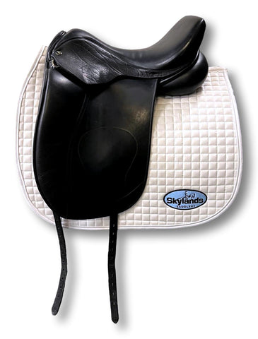 Used Equipe Emporio 18" Monoflap Dressage Saddle