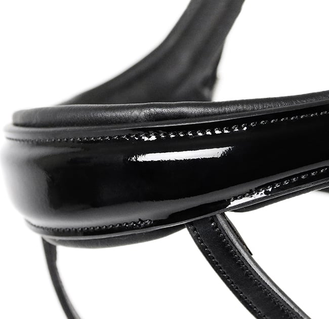 Equitus Beta Patent Leather Anatomical Snaffle Bridle